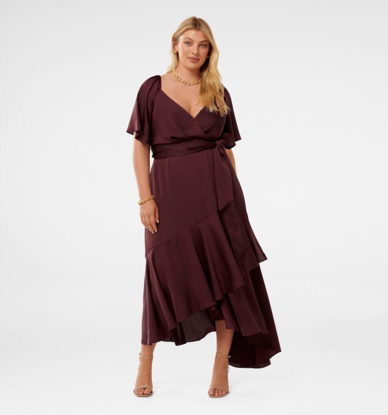 Abbie Curve Asym Wrap Midi Dre