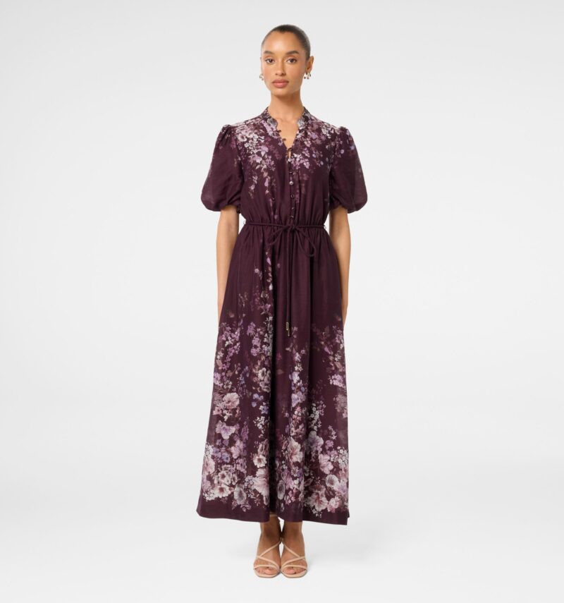 Adele Petite Printed Midi Dres