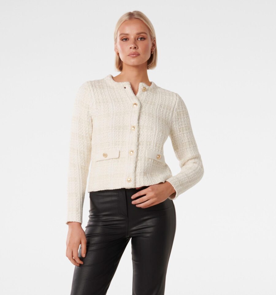 Amy Textured Knit Cardigan