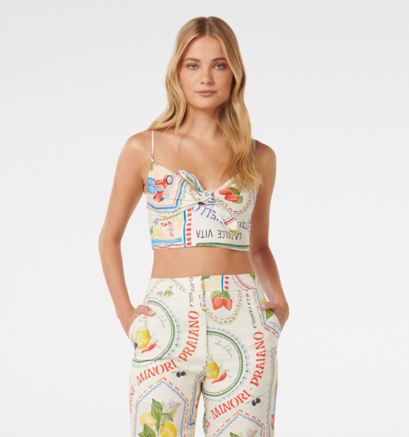 Annie Tie Front Top