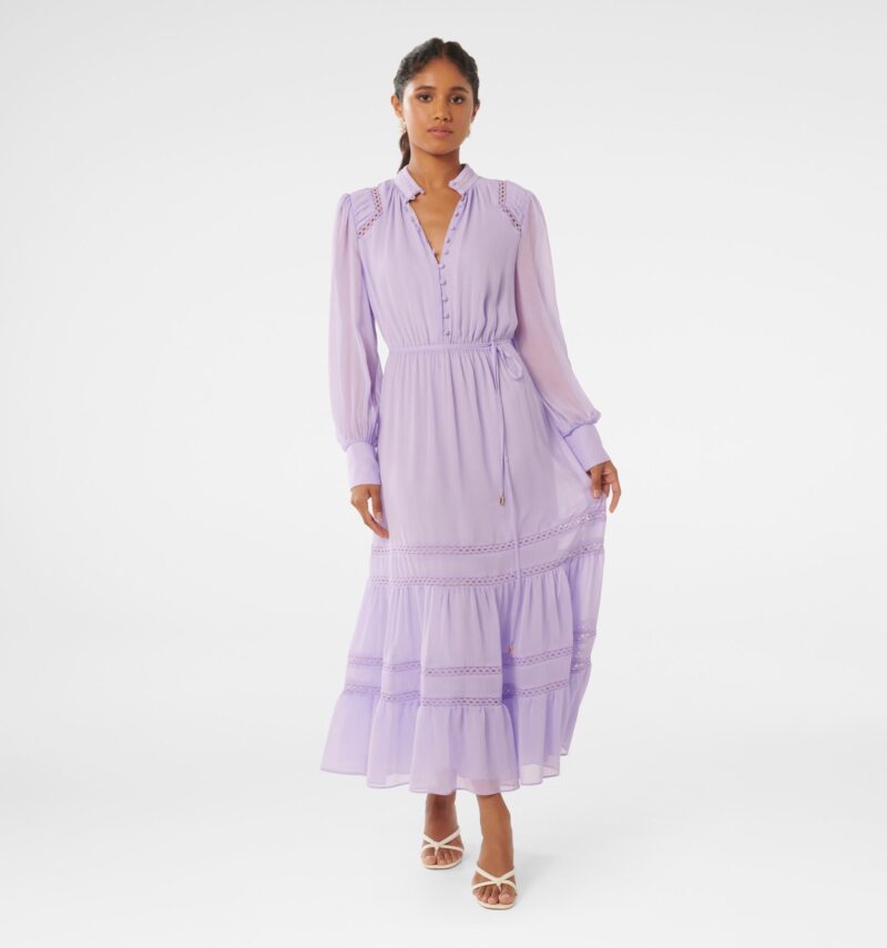 Bethany Petite Lace Trim Midi
