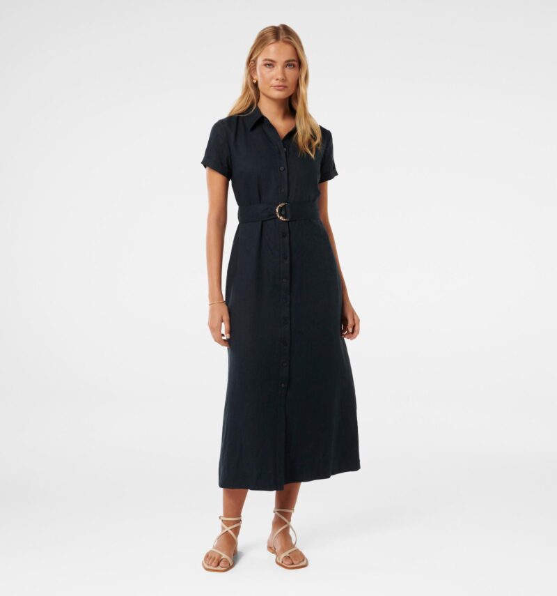 Briley Linen Shirt Dress