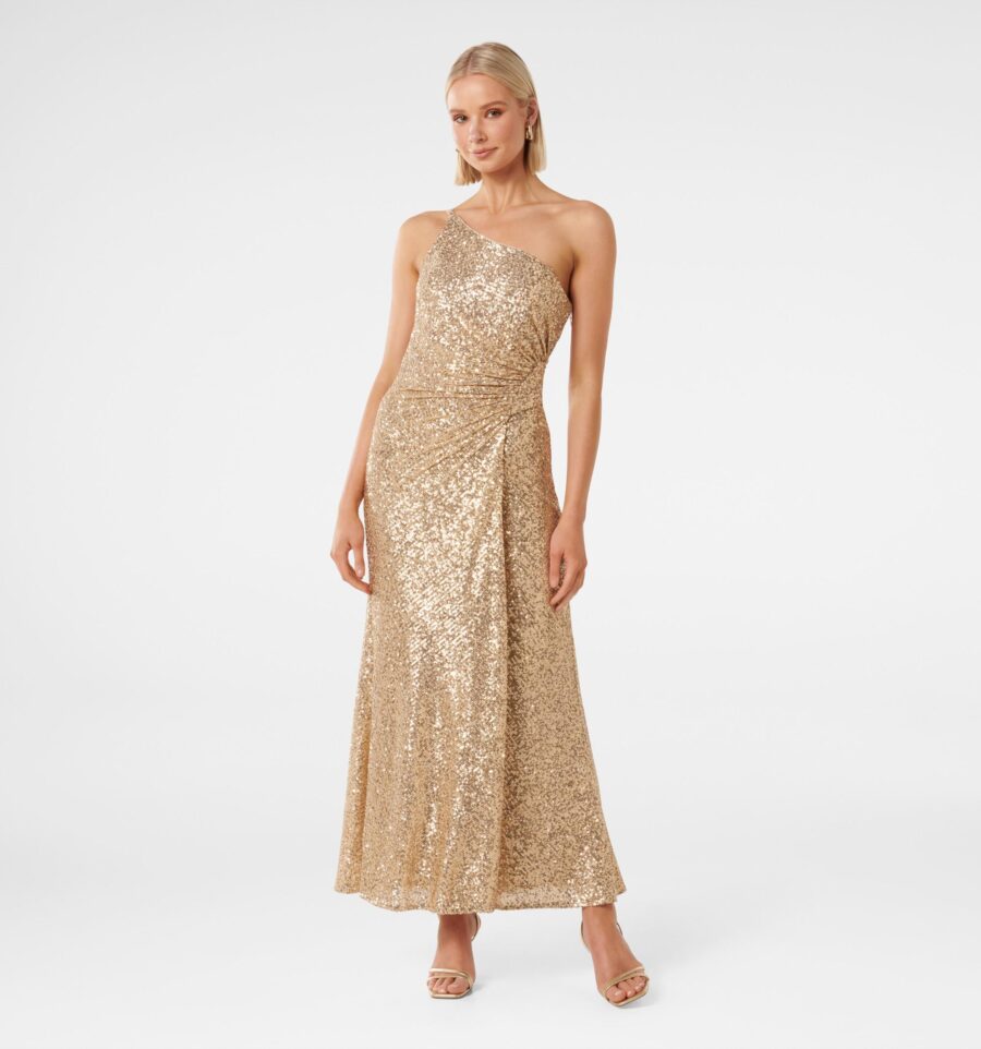 Carolyn Sequin Asymm Gown