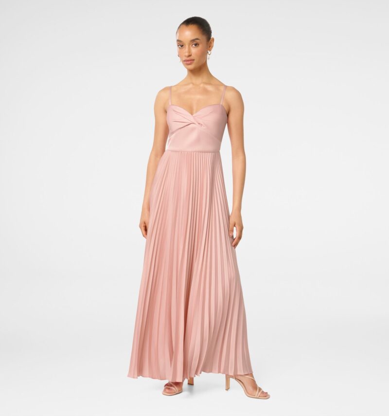 Chloe Petite Pleated Midi Dres