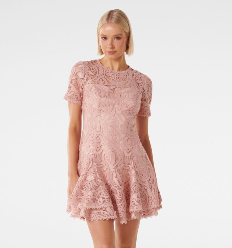 Cornelia Layered Geo Lace Mini