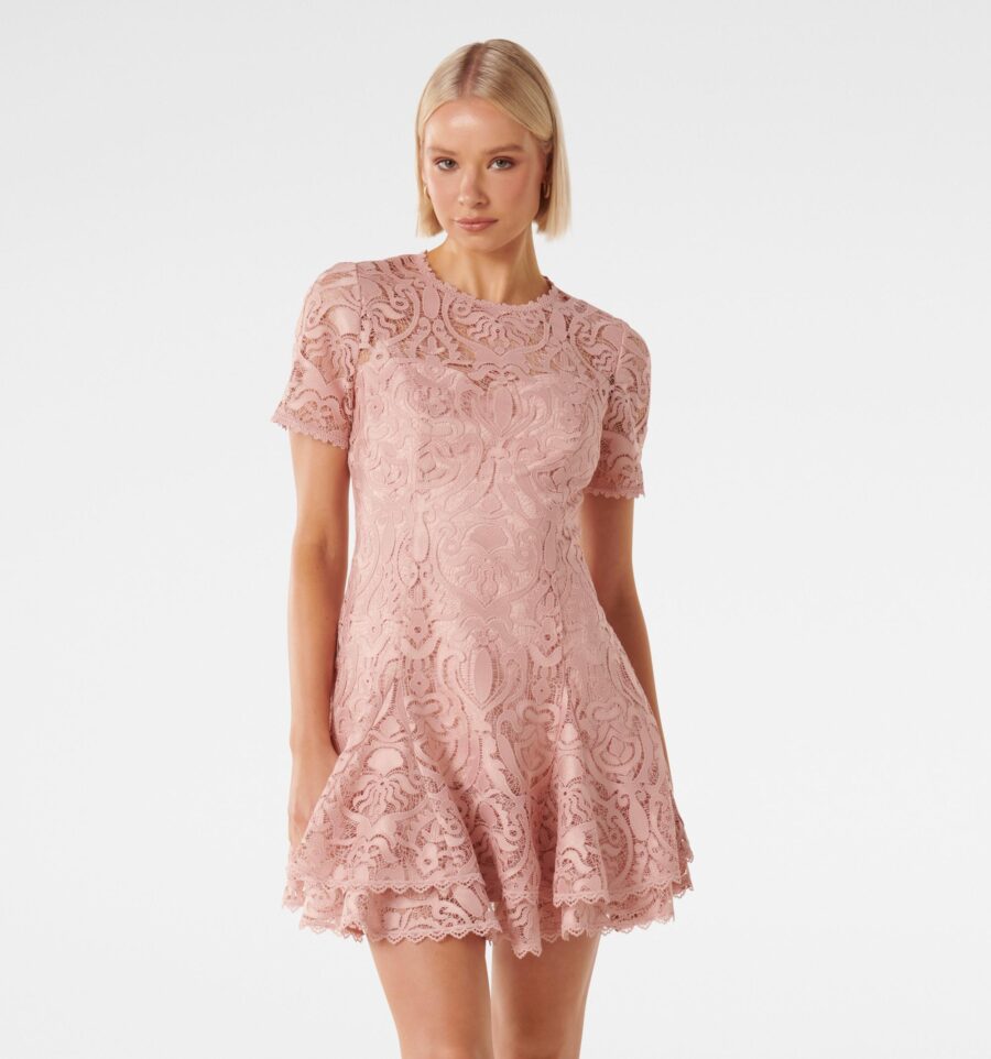 Cornelia Layered Geo Lace Mini