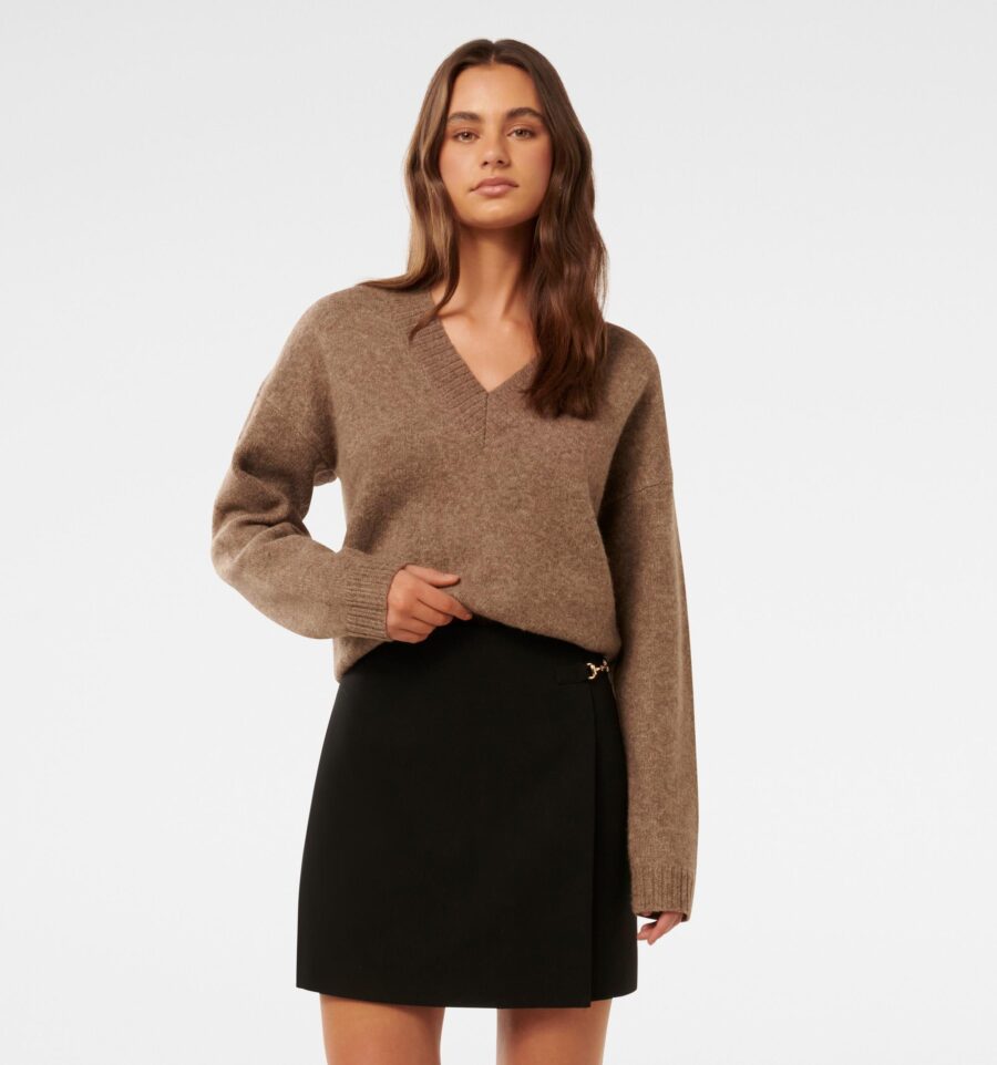 Edie Buckle Detail Wrap Skirt
