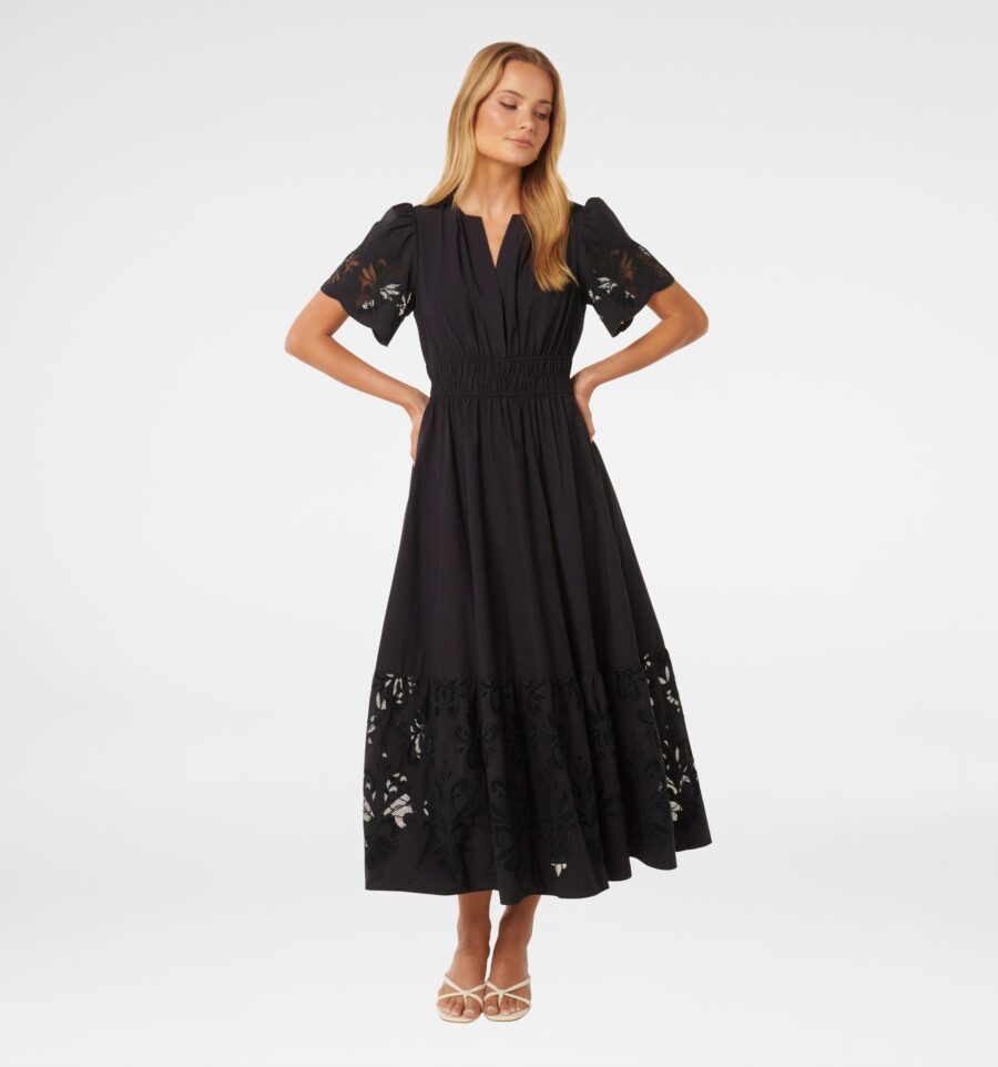 Eleanor Cutwork Maxi Dress
