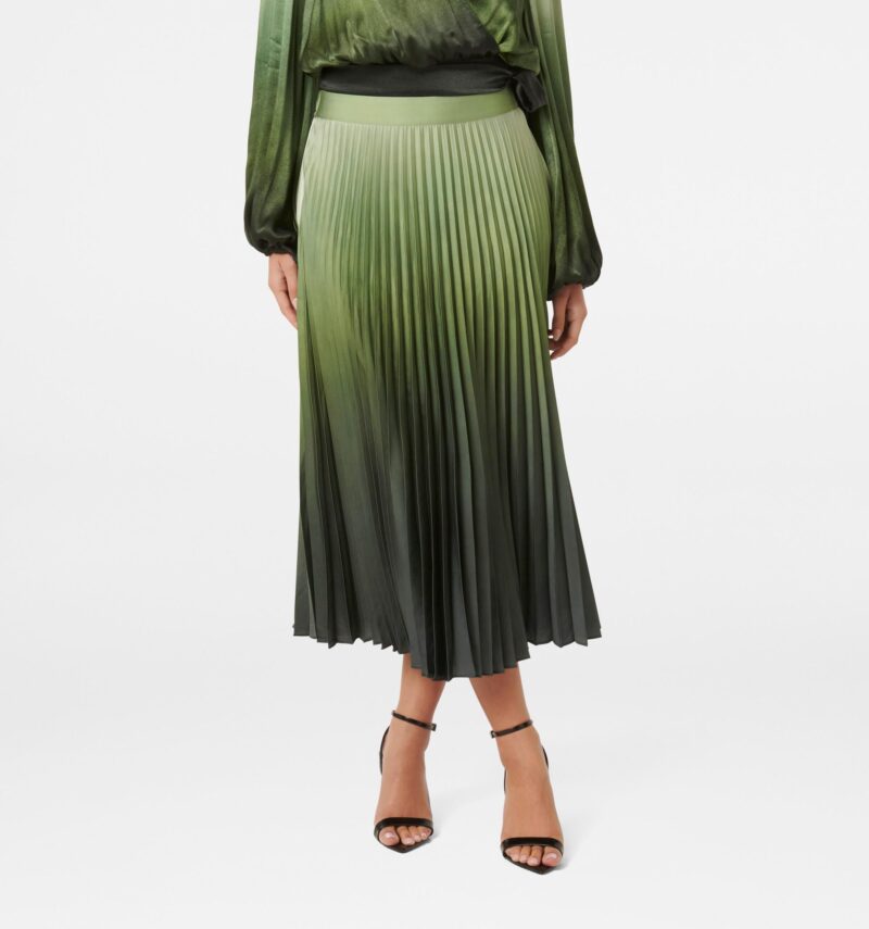 Evangeline Satin Pleated Maxi