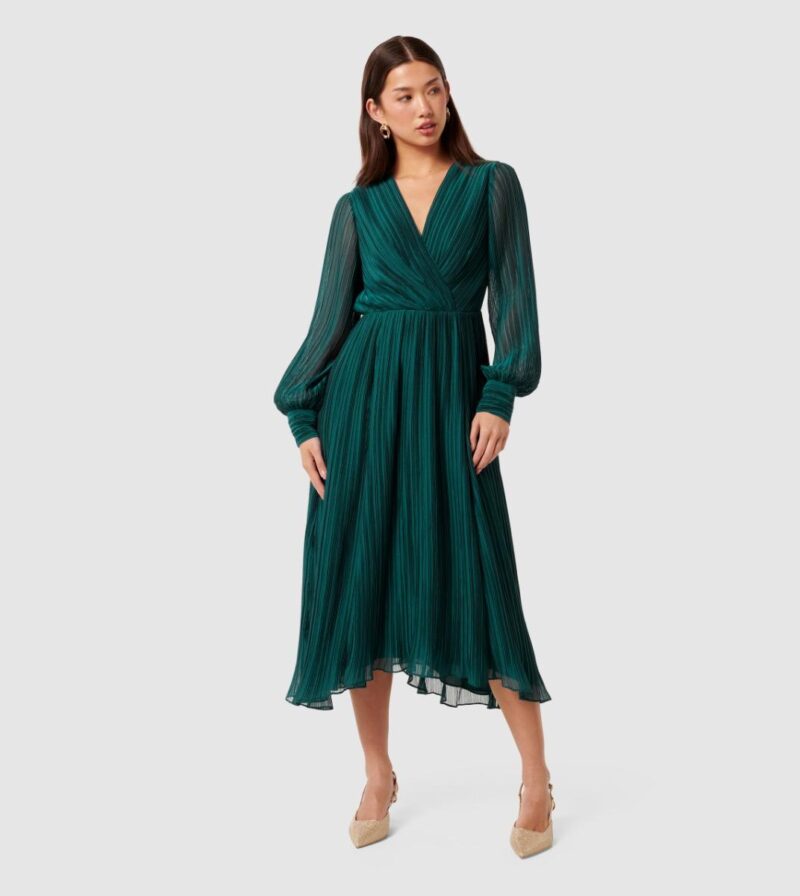 Genevieve Crinkle Midi Dress