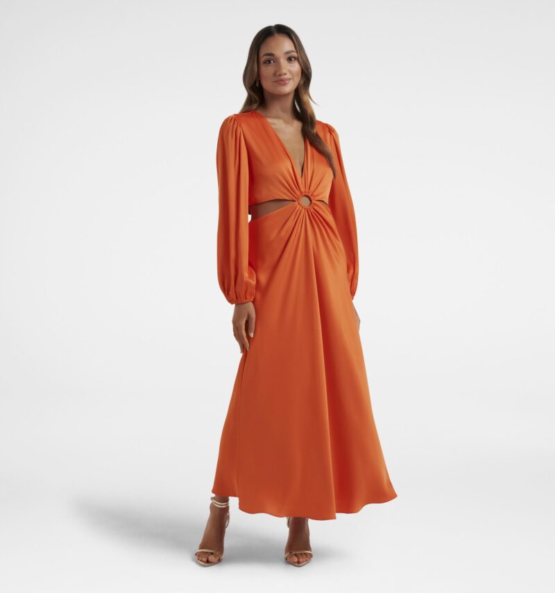 Giselle Petite Cut Out Midi Dr