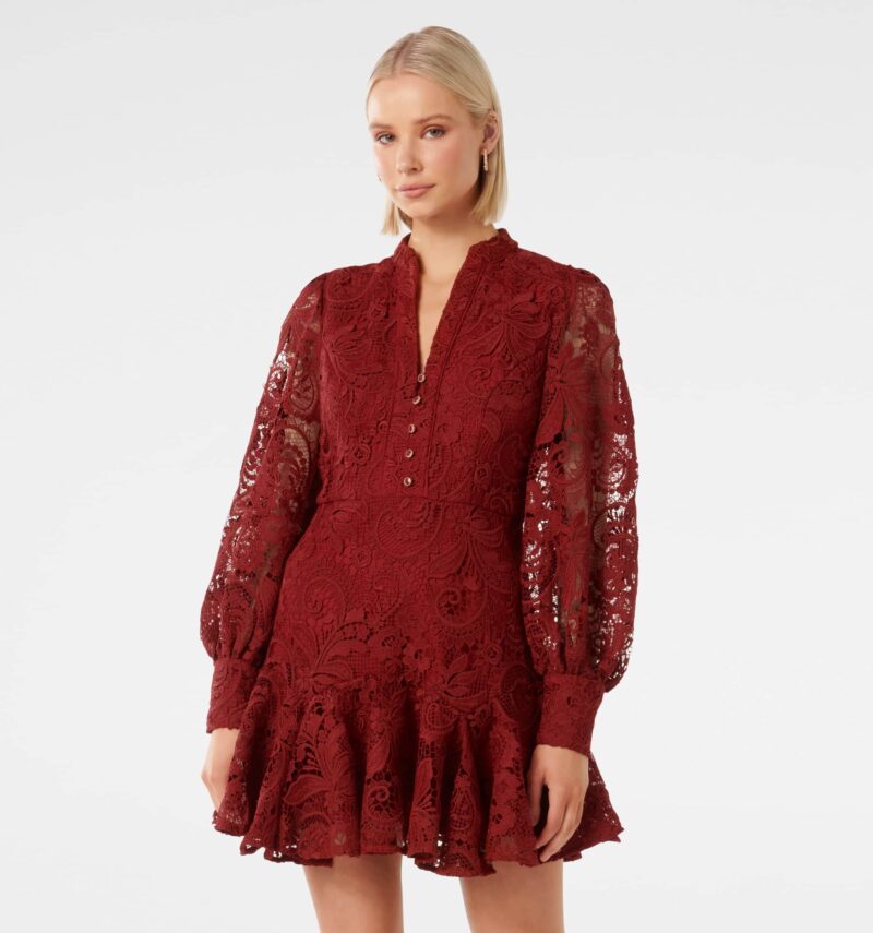 Iris Lace Mini Dress