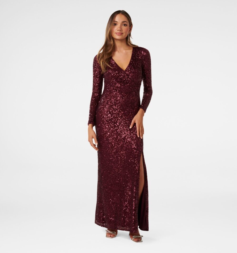 Laurie Petite Sequin Long Slee