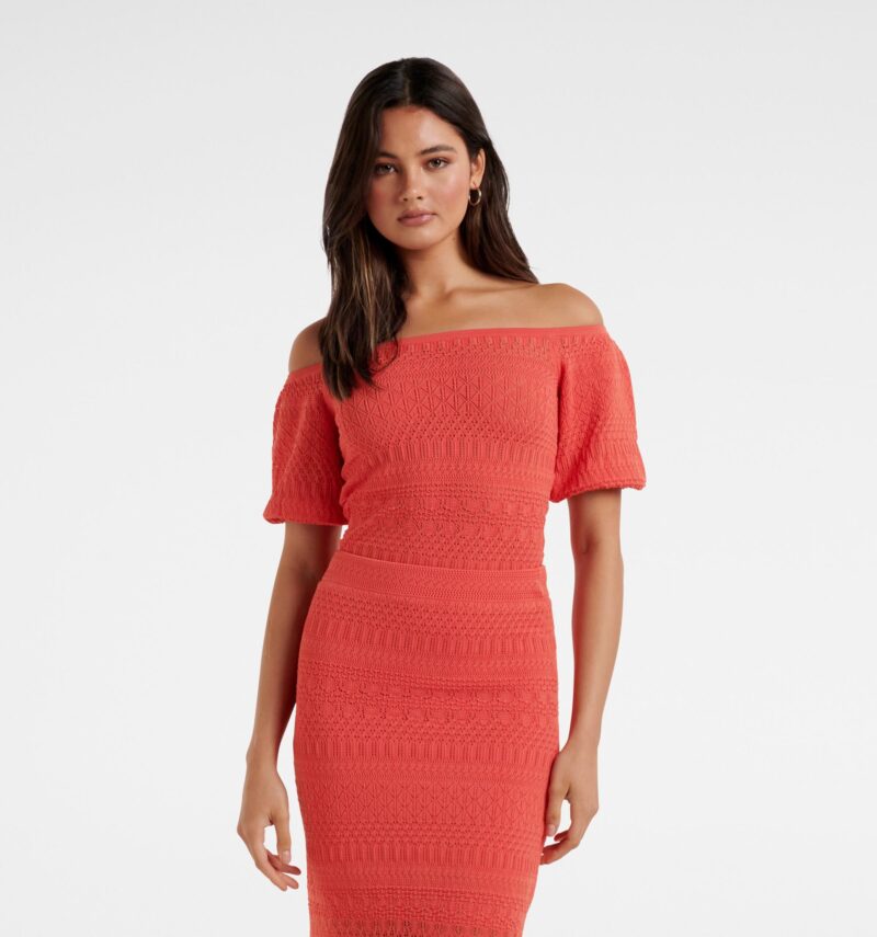 Mila Pointelle Bardot CoOrd To