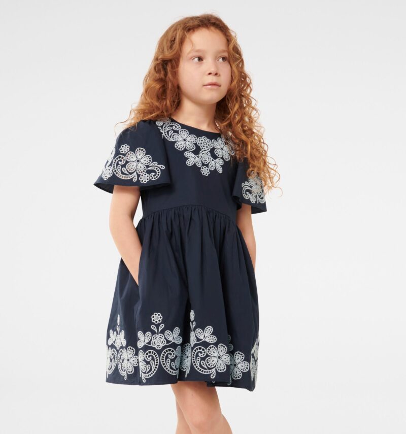 Olivia Broderie Flutter Girls