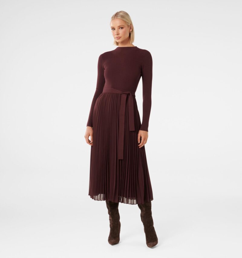 Penelope Woven Mix Knit Dress