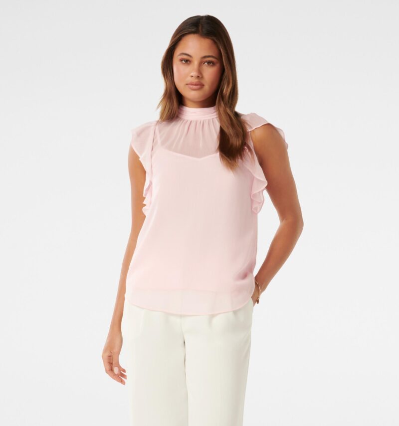 Rayne Ruffle High Neck Blouse
