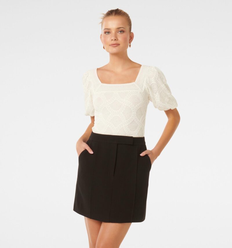 Rosemary Lace Square Neck Top