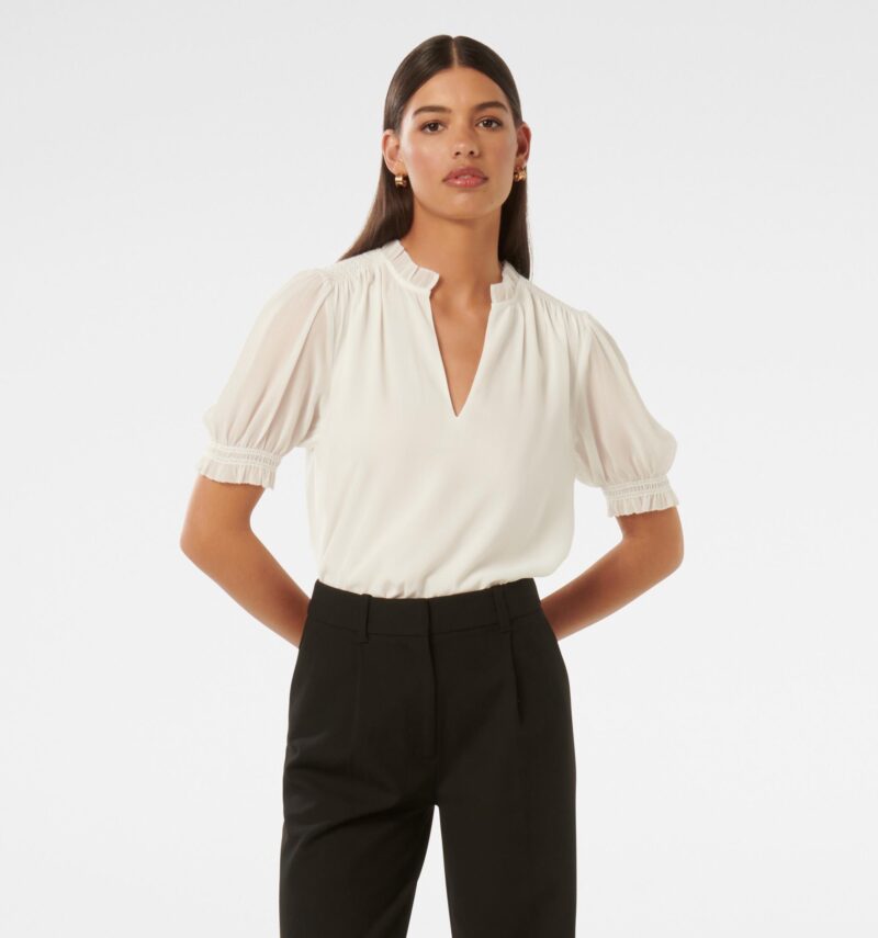 Sabina Smock Detail Blouse