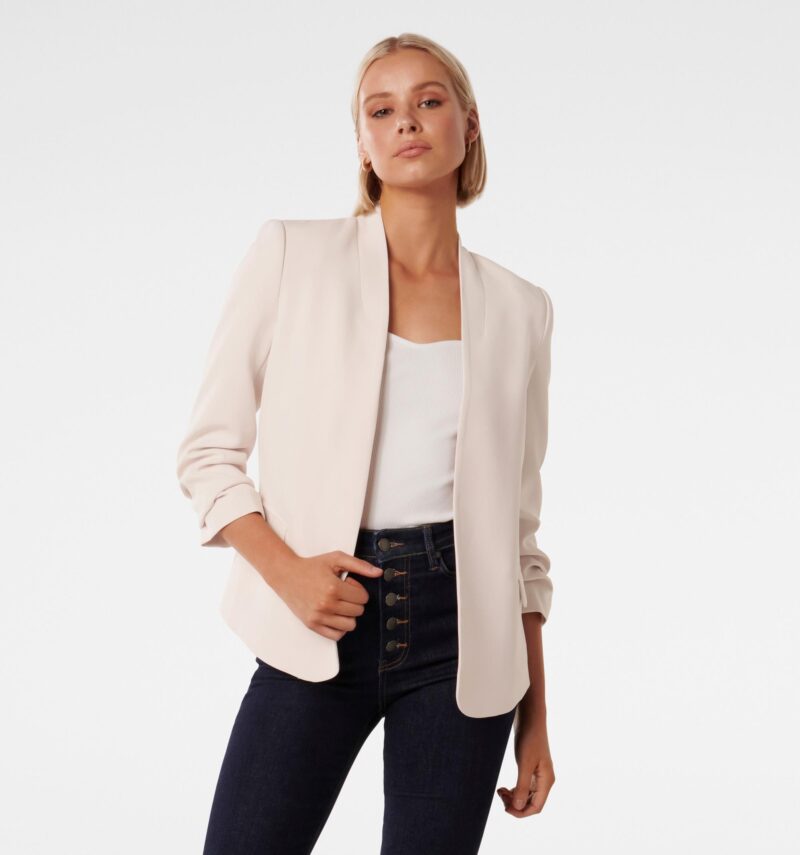 Selena Ruched Sleeve Jacket