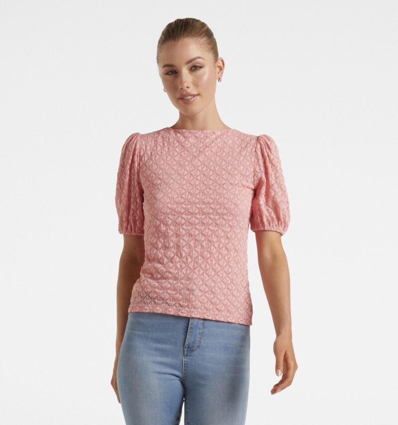 Shiloh Lace Crew Neck Top