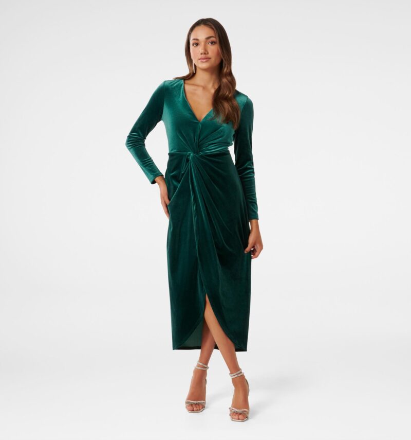 Sofia Petite Velvet Twist Midi