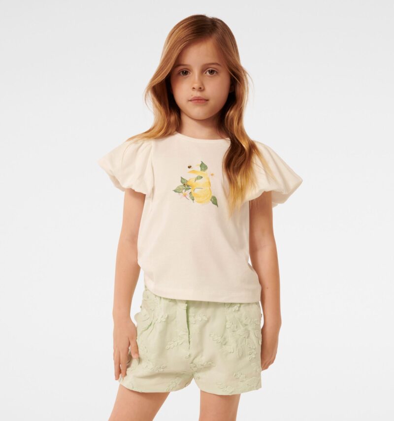 Sunny Lemon Drop Girls Tee Top