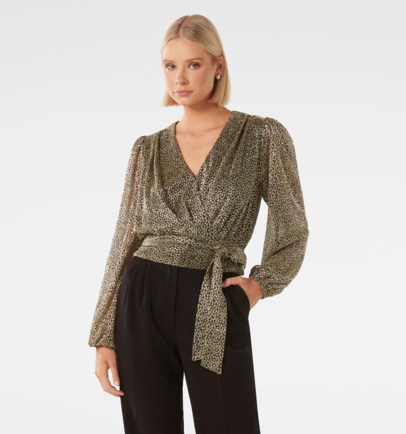 Swathi Tie Wrap Blouse