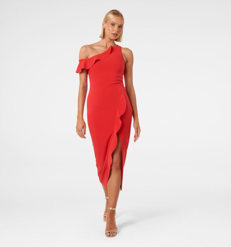 Tyra One Shoulder Ruffle Bodyc