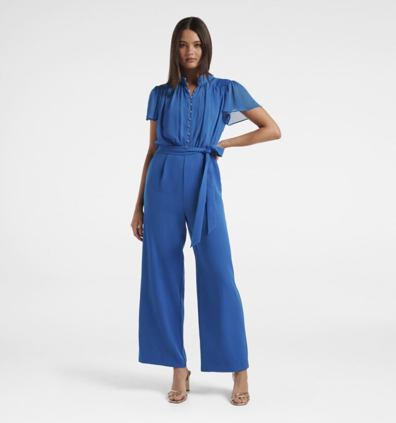 Verona Flutter Sleeve Jumpsuit