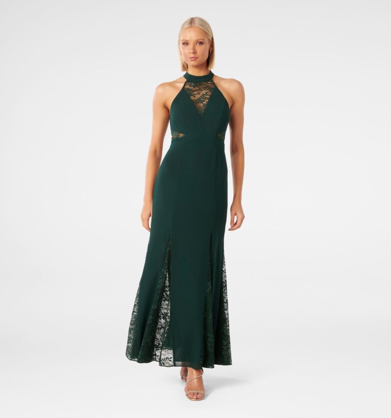 Winslet Lace Splice Maxi Dress