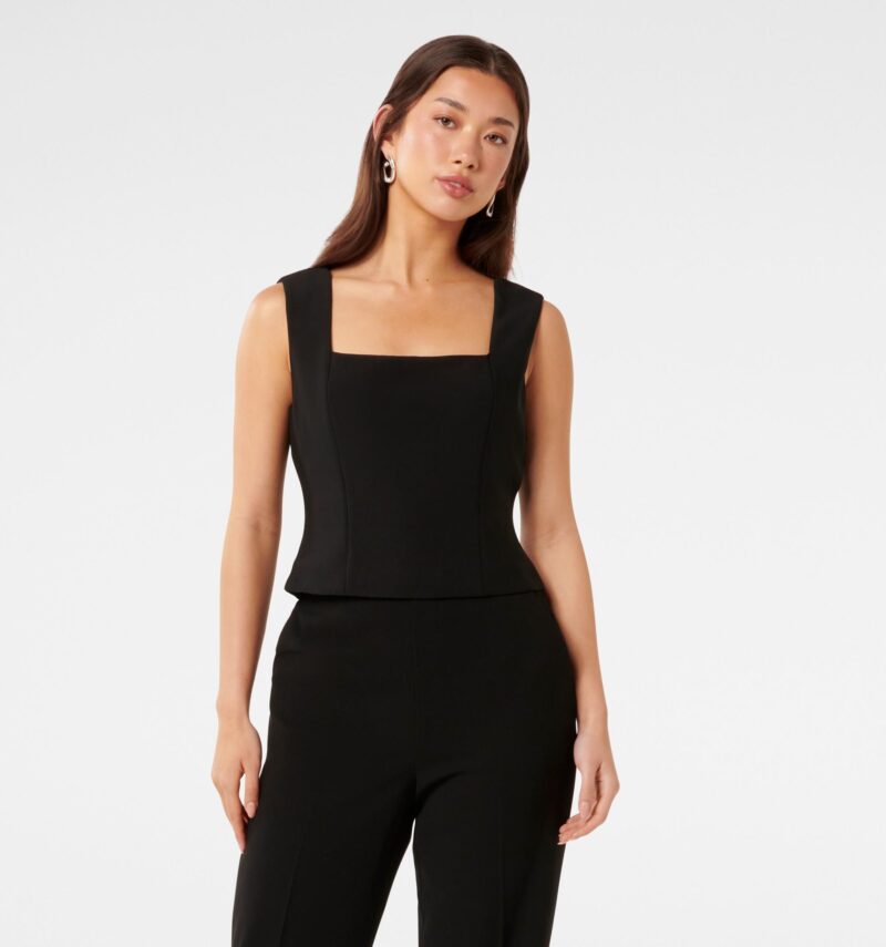 Yas Square Neck Top