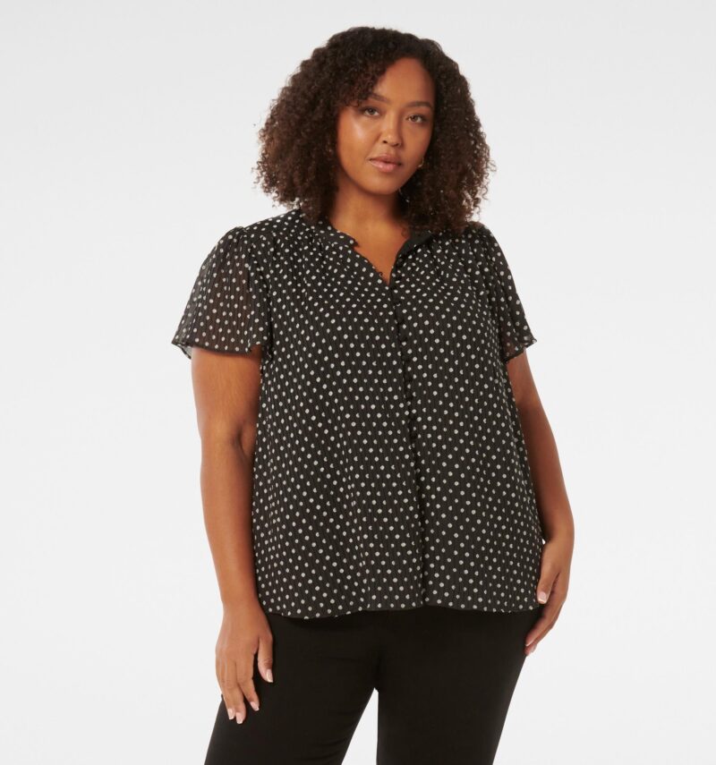 Yvonne Curve Spliced Blouse